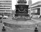 View: s22370 War Memorial in Barker's Pool. Gaumont Cinema in background