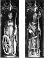 St. Catherine and St. Clement, from the reredos, The Lady Chapel, Cathedral SS Peter and Paul