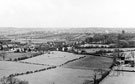 Ecclesfield from Hunshelf Hill, looking South. Whitley Lane in foreground. Whitley Hall Farm, right. Sports ground and pavilion, left. Dam in background, right