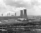 View: s22733 Blackburn Meadows Power Station from Blackburn with Goods Wagons in the foreground