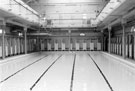 View: s22777 Interior of Attercliffe Road Swimming Baths looking towards the shallow end