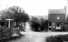 J. W. Rodgers, Post Office, Midhopestones at the crossroads of Sheffield to Manchester Road (left to right) and  Mortimer Road