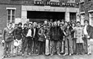 View: s22961 Pickets at Hadfields, East Hecla Works during the strike of 1980