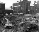 View: s23004 Construction of Arundel Gate at Surrey Lane showing No.12 Charles Turner and Sons, paint manufacturers and R. Oxley Engineers Supplies Ltd