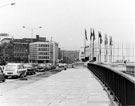 View: s23049 Construction of Arundel Gate looking towards the junction with Norfolk Street (left) and Top Rank Sheffield Suite (right)