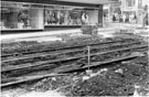 View: s23194 Exposure of tramlines during pedestrianisation of the The Moor outside Debenhams department store