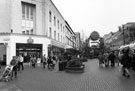 View: s23217 Moorfoot Market, The Moor looking towards Furnival Gate with No. 76, Sheffield Co-operative Society Ltd. incorporating the Post Office left