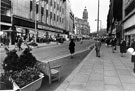 View: s23308 Fargate converted to a pedestrian precinct showing (left) Marks and Spencer