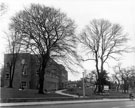 View: s23549 Footpath to the Hallamshire Hospital Out Patients Department, from Beech Hill Road