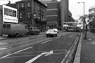 View: s23739 No. 10 The Hallam Carpet Co., Castlegate looking towards The Boulogne public house formerly the Bull and Mouth and Magistrates Court