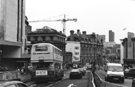 View: s23863 Junction of High Street; Haymarket (left); Fitzalan Square (right) and Commercial Street looking towards  Hyde Park Flats 