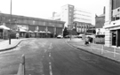 View: s23910 Sheaf Market (left) and Street Market Stalls, Exchange Street looking towards Sheaf Market