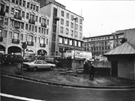 View: s23923 Fitzalan Square awaiting refurbishment looking towards the White Building and No. 4 Marples Hotel with South Yorkshire Police Facility right