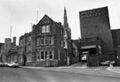 View: s24131 St. Marie's Roman Catholic Church Presbytery, Norfolk Street with the rear of Marks and Spencer in the background