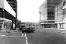 View: s24194 Furnival Gate from Union Street looking towards Furnival Square with Allied Carpets left; Sunwin House and Furnival House right