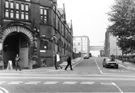 View: s24202 Entrance to Somme Barracks, Glossop Road and Gell Street looking towards Leavygreave Road