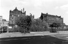 View: s24239 Royal Exchange Buildings, Lady's Bridge from Castlegate, erected around 1900 comprising shops, stables and housing