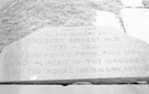 View: s24476 Inscription on the base of the memorial to Robert Ernest MD (1771 - 1841), St. Philip's Churchyard, Infirmary Road 