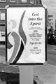 View: s24759 Advertising column erected on Arundel Gate with information on the World Student Games