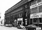 Former premises of Samuel Peace and Sons, No. 84 Stag Works, John Street; John St. Motor Cycles and No. 72 Henry Stones Ltd., file manufacturers, Harland Works