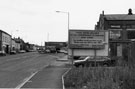 View: s26013 Mowbray Street at the junction with Harvest Lane looking towards Rex Fireprevention Ltd. and A. W. V. Turner and Co. Ltd., with Bruce Works right