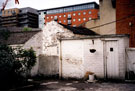 Yard at rear of Nos. 157 - 167, West Street, outhouses face the rear wall of the buildings on West Street, new buildings are on Fitzwilliam Street