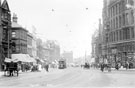 High Street, Foster's Buildings, right, including Nos. 10 - 16 William Foster and Son, tailors, premises on left include, No. 7 London City and Midland Bank, No. 13 Castle Chambers and old Telegraph offices