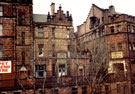 View: t01150 Royal Exchange Flats, fronting The Wicker and Hancock and Lant Ltd., Wholesale Furniture and Carpets, photographed from Lady's Bridge