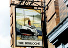 Pub sign for The Boulogne public house, Nos. 28 - 30 Waingate, formerly the Bull and Mouth public house