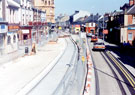 View: t01317 Glossop Road looking towards West Street during the construction of Supertram