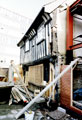 View: t01367 Renovations to the timber-framing, 1992-1993, at Old Queen's Head public house, Pond Hill (formerly the Hall in the Ponds)