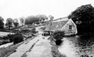 Holme Head Wheel, River Rivelin (on left). Earliest mention is the lease in 1742, for 21 years to Nicholas Morton and William Shaw. By 1905, The Waterworks had acquired the wheel and it was reported to be in good condition