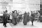 View: t01742 Royal visit of Edward, Prince of Wales, arriving at the Town Hall, met by Lord Mayor, William Carter Fenton