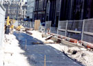 View: t01975 Church Street looking towards High Street during the construction of Supertram