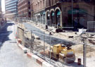 View: t01979 Church Street during the construction of Supertram