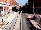 View: t02004 West Street during the construction of Supertram