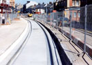 View: t02023 Glossop Road looking towards West Street during the construction of Supertram