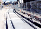 View: t02024 Glossop Road looking towards West Street during the construction of Supertram