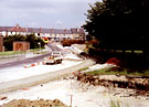 View: t02152 Park Grange Road looking towards City Road during the construction of Supertram