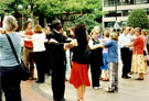 View: t02215 Sheffield Tango Argentina in Barkers Pool, during Chance to Dance festival