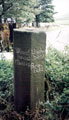 North and west faces of milestone at Dyson Cote, Salter Hill Lane, north of Stocksbridge