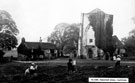 Women painting at Beauchief Abbey