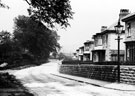 Brincliffe Edge Road from junction with Quarry Lane. Entrance to Brincliffe Towers, (left)