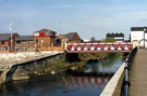 River Don, Hecla Section of the Five Weirs Walk showing Newhall Bridge, Newhall Road and Riverside Court (left) and Gun Shop, River Don Works in the background