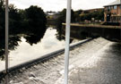 Hadfield Weir, Five Weirs Walk, Meadowhall Shopping Centre looking towards Meadow Hall Road