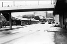 View: t03037 Pond Street showing the pedestrian bridge linking the bus station to Arundel Gate and looking towards Sheaf House in the background