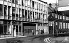 View: t03040 G.P.O. building, Pond Street from the junction with Pond Hill