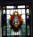 Stained glass window commemorating the Chapman Family, Wilson Road Synagogue