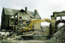 Demolition of Firth Park Community College after being destroyed by arsonists, Barnsley Road (formerly Firth Park Grammar School/The Brushes) 