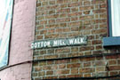 Cotton Mill Walk attached to the wall of the Fat Cat public house (formerly Alma public house)